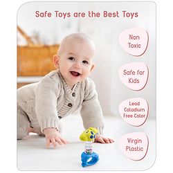 Babyhug Rattle with Beads (Color may vary)