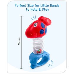 Babyhug Rattle with Beads (color may vary)
