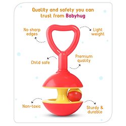 Babyhug Rattle with Ball - Red