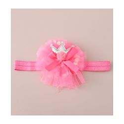 Babyhug Free Size Headbands Floral & Crown  Applique  Pack of 3- Multicolor