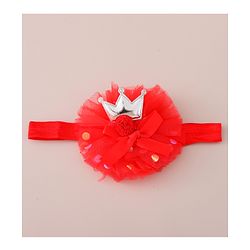 Babyhug Free Size Headbands Floral & Crown  Applique  Pack of 3- Multicolor
