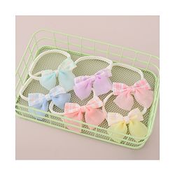 Babyhug Headbands with Bow Applique Free Size Pack of 6 - Multicolor