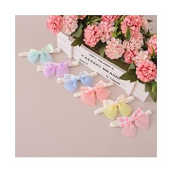 Babyhug Headbands with Bow Applique Free Size Pack of 6 - Multicolor