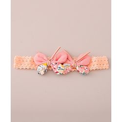 Babyhug Free Size Headbands With Bow & Floral Applique Pack of 3 - Multicolor