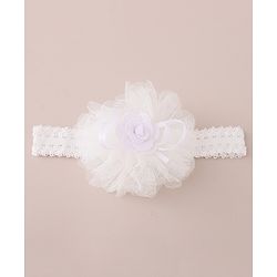 Babyhug Free Size Headbands With Bow & Floral Applique Pack of 3 - Multicolor