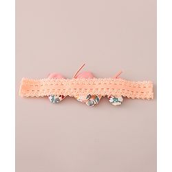 Babyhug Free Size Headbands With Bow & Floral Applique Pack of 3 - Multicolor