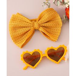 Babyhug Free Size Headband & Sunglasses - Light Orange