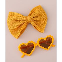 Babyhug Free Size Headband & Sunglasses - Light Orange