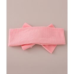 Babyhug Free Size Headbands With Bow & Butterfly Applique Pack of 2-  Pink & White