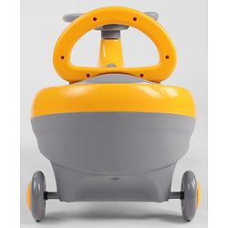Babyhug Orbit Swing Car with Light & Music - Yellow| Easy to Handle| Built for Rough Play| Encourages Physical Activity| Fully Assembled| For Kids of 1 to 6 years| Sport Gift