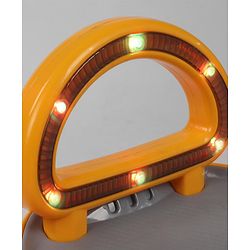 Babyhug Orbit Swing Car with Light & Music - Yellow| Easy to Handle| Built for Rough Play| Encourages Physical Activity| Fully Assembled| For Kids of 1 to 6 years| Sport Gift