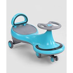 Babyhug Orbit Swing Car with Light & Music - Yellow| Easy to Handle| Built for Rough Play| Encourages Physical Activity| Fully Assembled| For Kids of 1 to 6 years| Sport Gift