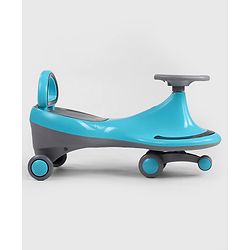 Babyhug Orbit Swing Car with Light & Music - Yellow| Easy to Handle| Built for Rough Play| Encourages Physical Activity| Fully Assembled| For Kids of 1 to 6 years| Sport Gift