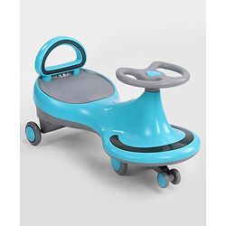 Babyhug Orbit Swing Car with Light & Music - Yellow| Easy to Handle| Built for Rough Play| Encourages Physical Activity| Fully Assembled| For Kids of 1 to 6 years| Sport Gift
