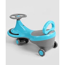 Babyhug Orbit Swing Car with Light & Music - Yellow| Easy to Handle| Built for Rough Play| Encourages Physical Activity| Fully Assembled| For Kids of 1 to 6 years| Sport Gift