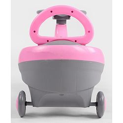 Babyhug Orbit Swing Car with Light & Music - Yellow| Easy to Handle| Built for Rough Play| Encourages Physical Activity| Fully Assembled| For Kids of 1 to 6 years| Sport Gift