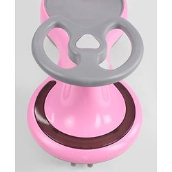 Babyhug Orbit Swing Car with Light & Music - Yellow| Easy to Handle| Built for Rough Play| Encourages Physical Activity| Fully Assembled| For Kids of 1 to 6 years| Sport Gift