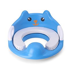 Babyhug Potty Seat With Handle & Backrest - White