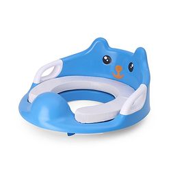 Babyhug Potty Seat With Handle & Backrest - White