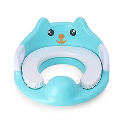 Babyhug Potty Seat With Handle & Backrest - White