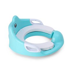 Babyhug Potty Seat With Handle & Backrest - White