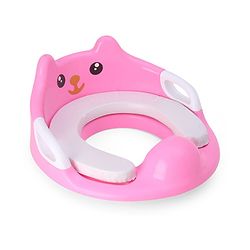 Babyhug Potty Seat With Handle & Backrest - White