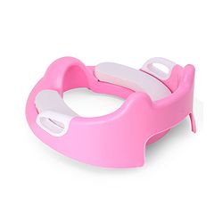 Babyhug Potty Seat With Handle & Backrest - White