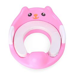 Babyhug Potty Seat With Handle & Backrest - White