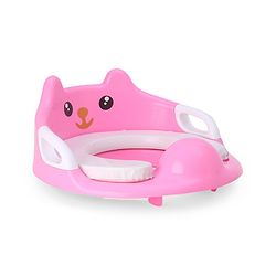Babyhug Potty Seat With Handle & Backrest - White
