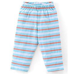 Babyhug Cotton Knit Full Sleeves Cow Printed Night Suit - Blue