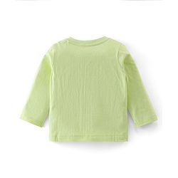Babyhug Cotton Knit Full Sleeves Horse Printed Night Suit - Green
