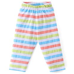 Babyhug Cotton Knit Full Sleeves Horse Printed Night Suit - Green