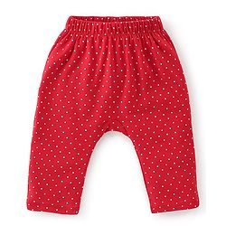 Babyhug Cotton Knit Full Length Diaper Pants Floral Print Pack Of 3 - Multicolour