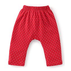 Babyhug Cotton Knit Full Length Diaper Pants Floral Print Pack Of 3 - Multicolour