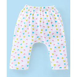 Babyhug Full Length Diaper Leggings Pack of 3 Unicorn Printed - Pink & Yellow