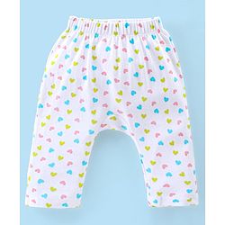 Babyhug Full Length Diaper Leggings Pack of 3 Unicorn Printed - Pink & Yellow