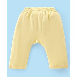 Babyhug Full Length Diaper Leggings Pack of 3 Unicorn Printed - Pink & Yellow