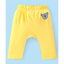 Babyhug Cotton Knit Full Length Diaper Pants Star Print Pack of 3 - Multicolour
