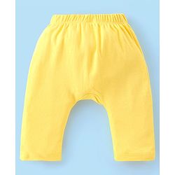 Babyhug Cotton Knit Full Length Diaper Pants Star Print Pack of 3 - Multicolour