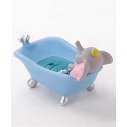 Babyhug Soap Case  Elephant Theme Free Size- Blue