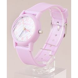 Babyhug Analog Watch with Star Print- Purple