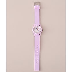 Babyhug Analog Watch with Star Print- Purple