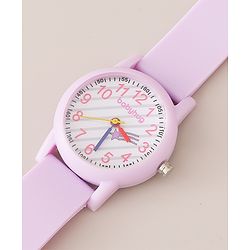 Babyhug Analog Watch with Star Print- Purple