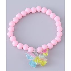 Babyhug Analog Watch with Bracelets & Butterfly Print- Multicolor