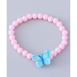 Babyhug Analog Watch with Bracelets & Butterfly Print - Multicolor
