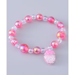Babyhug Analog Watch with Bracelets & Floral Print- Pink