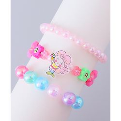 Babyhug Analog Watch with Bracelets & Mermaid Print - Multicolor
