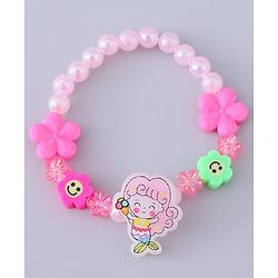 Babyhug Analog Watch with Bracelets & Mermaid Print - Multicolor