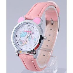 Babyhug Analog Watch with Bracelets & Mermaid Print - Multicolor