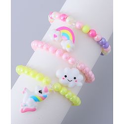 Babyhug Analog Watch with Bracelets & Unicorn Print - Multicolor